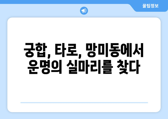 부산 수영구 망미2동에서 나에게 맞는 사주 명인 찾기 | 망미동 사주, 운세, 신점, 궁합, 타로